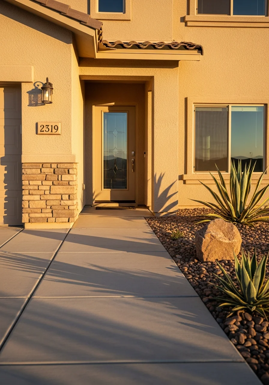 Close-up of completed residential work in Enterprise showing quality construction and attention to local standards.
