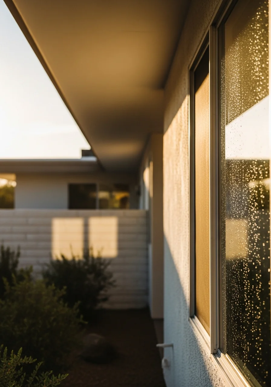 Detail shot of completed work on a North Las Vegas property showing quality craftsmanship and local architectural style.